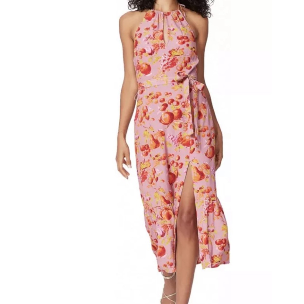 New PAIGE Jade Midi Dress Size Medium (Foxglove)